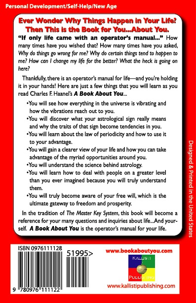 Book About You - Haanel - Back Cover